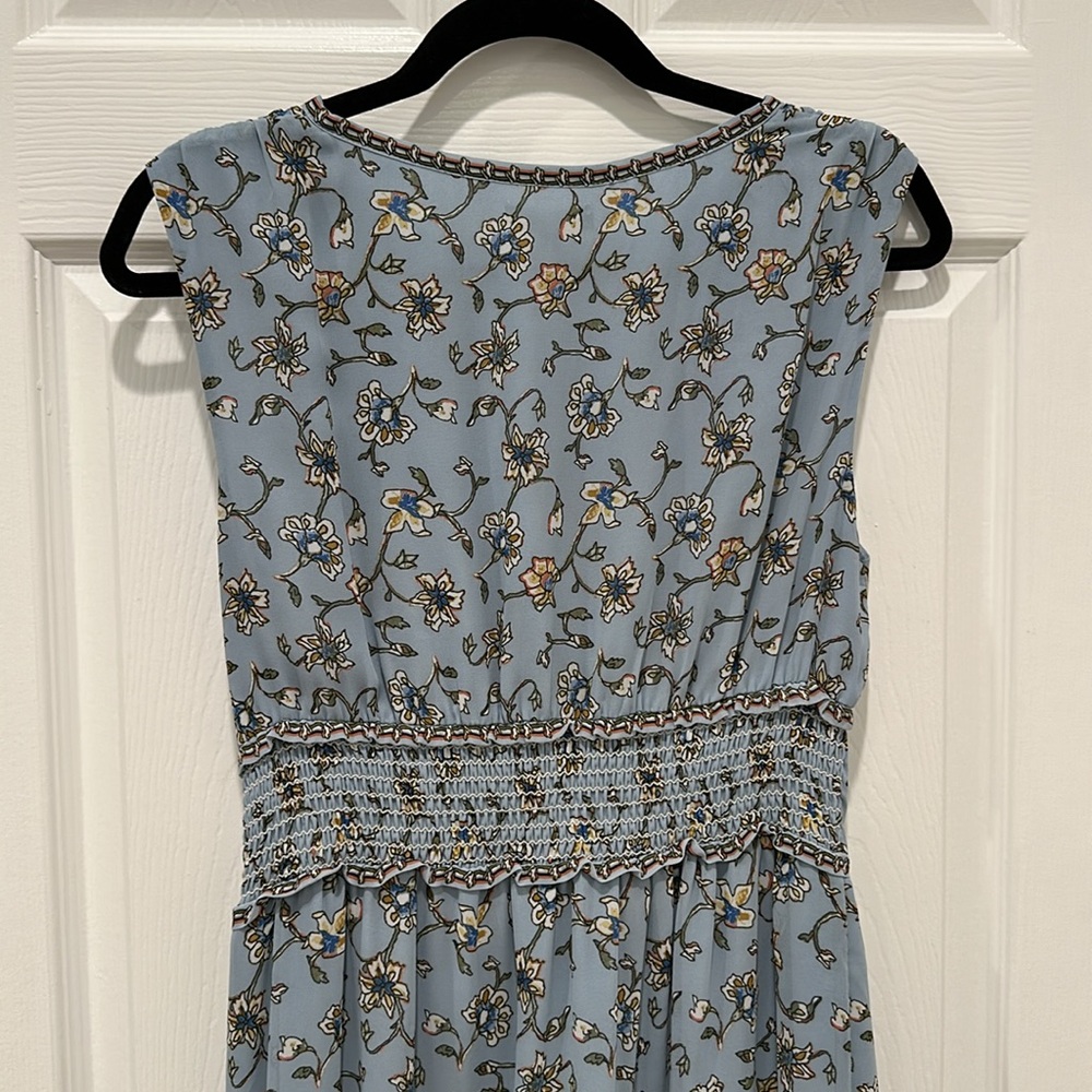 Max Studio Sleeveless Maxi Front Drape Floral Dress - Picture 6 of 11